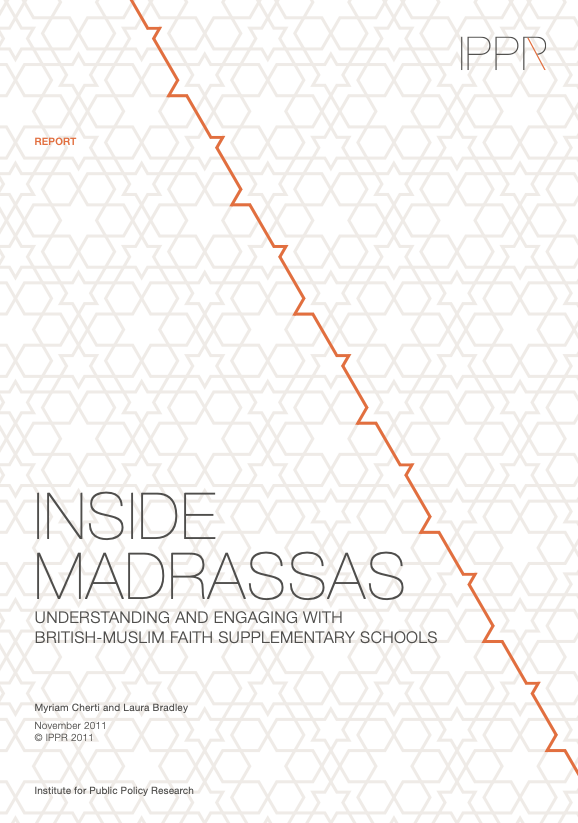 Research Report: Inside madrassas – Understanding and engaging with British-Muslim faith supplementary schools