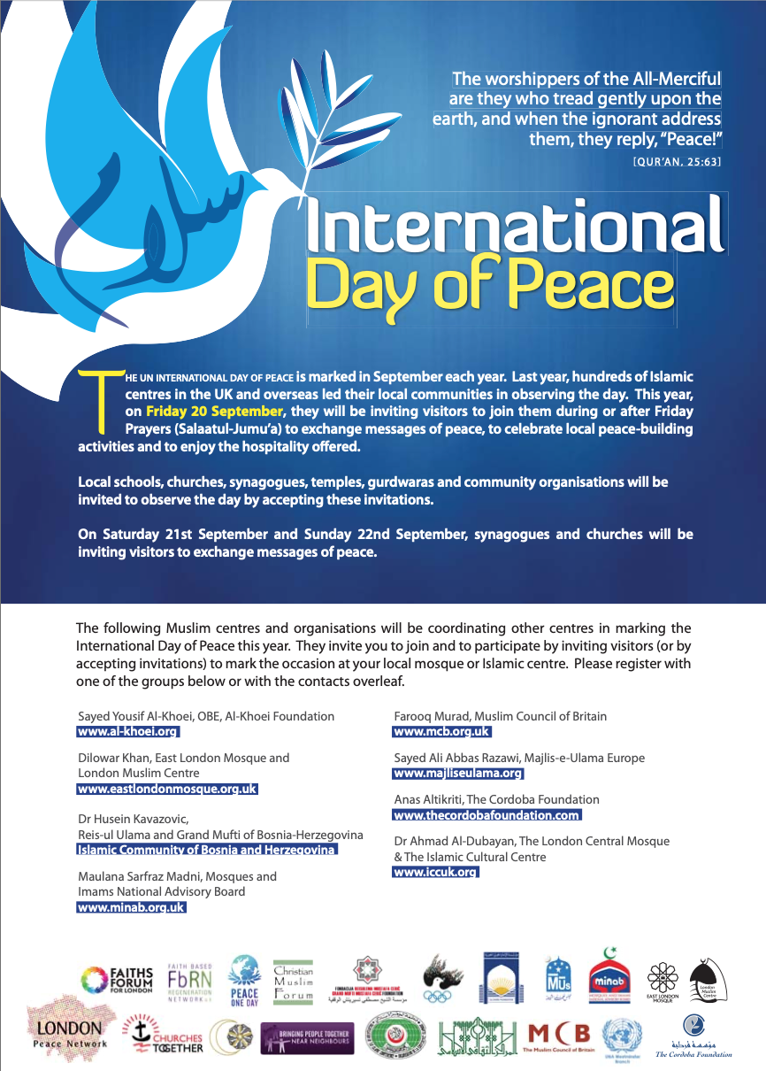 Commemoration: Marking the International Day of Peace