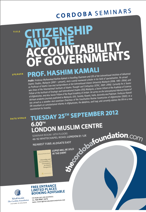 Cordoba Seminars: Government Review of the Muslim Brotherhood in Britain: Unravelling the Motives