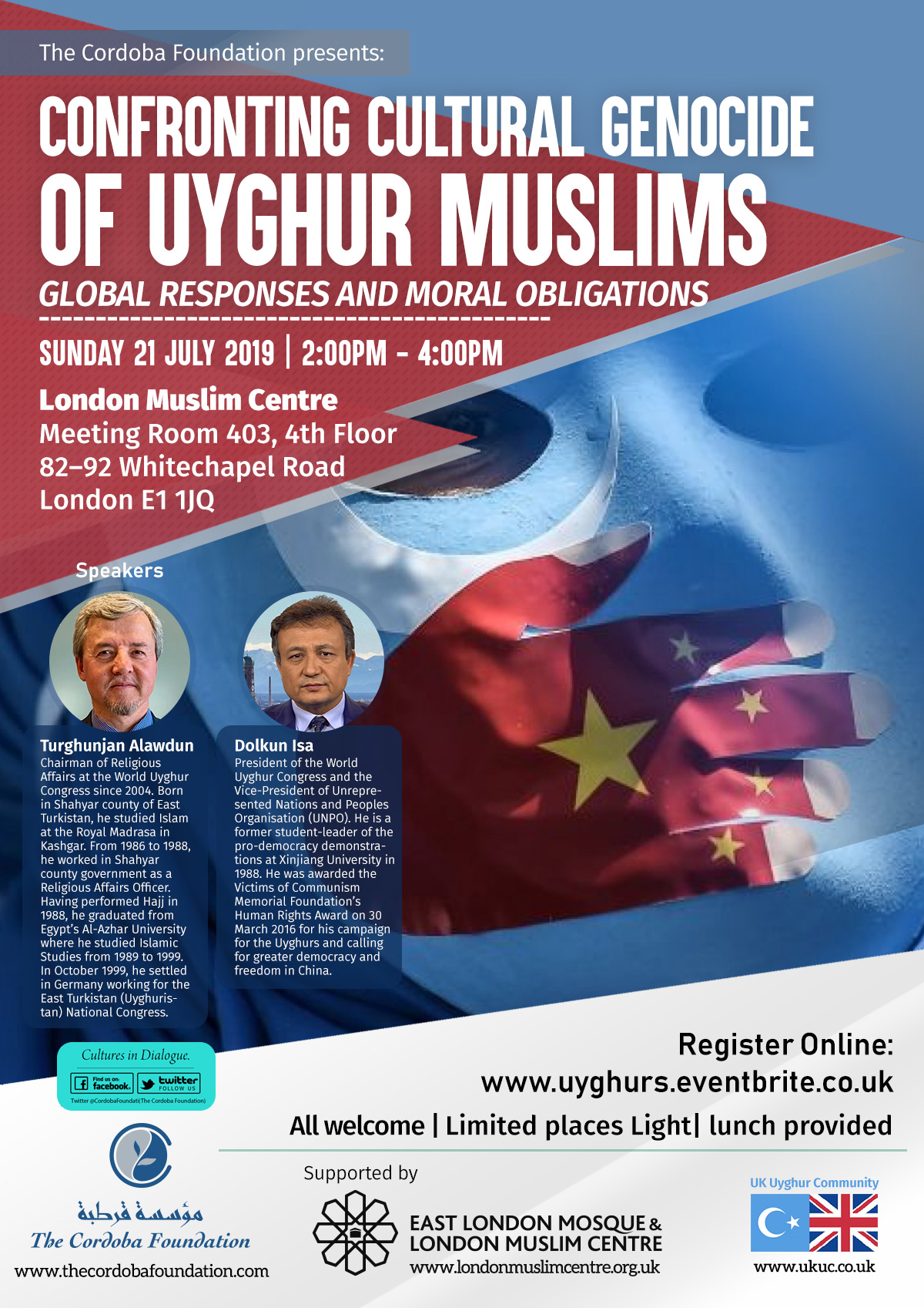 Confronting Cultural Genocide of Uyghur Muslims.