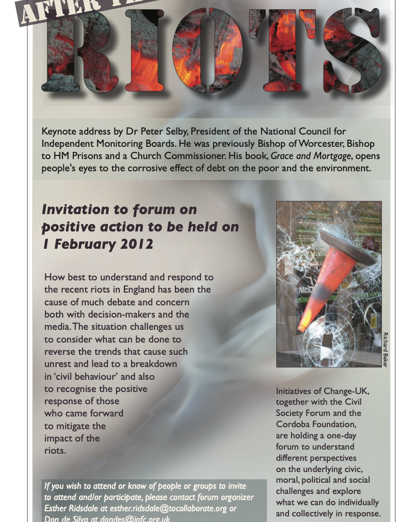 Forum: After the Riots