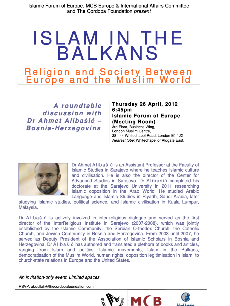 Roundtable Discussion: Islam in the Balkans