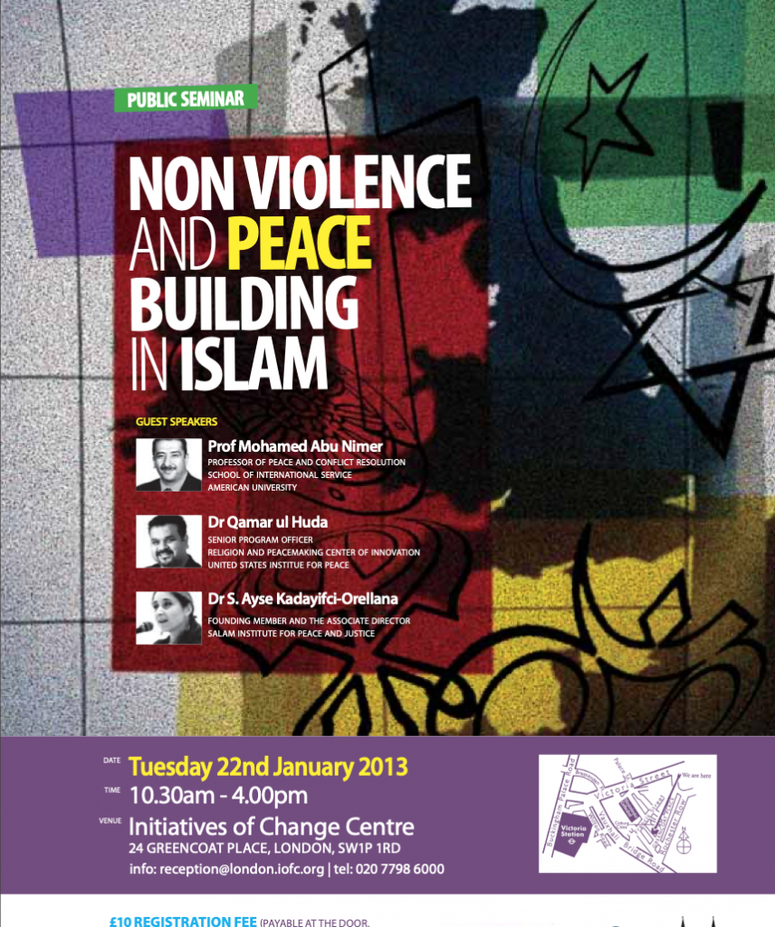Seminar: Non Violence and Peace Building in Islam