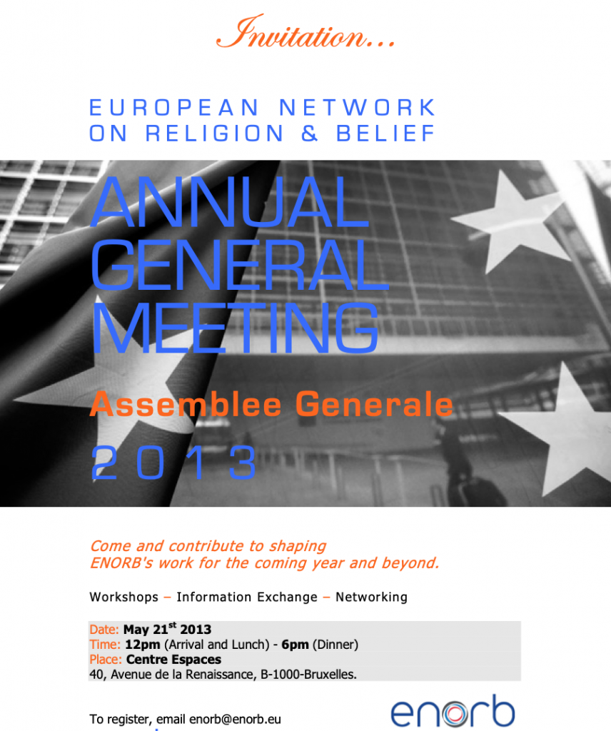 Invitation to ENORB AGM