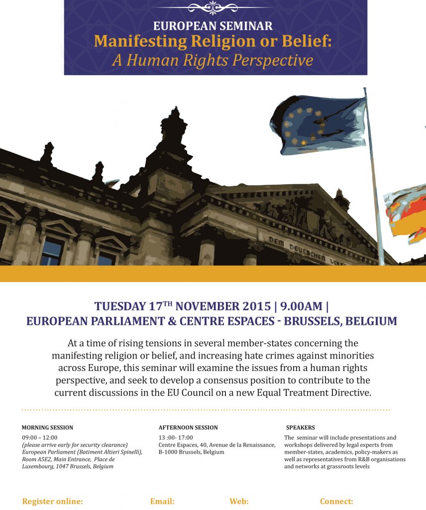 Manifesting Religion or Belief: A Human Rights Perspective